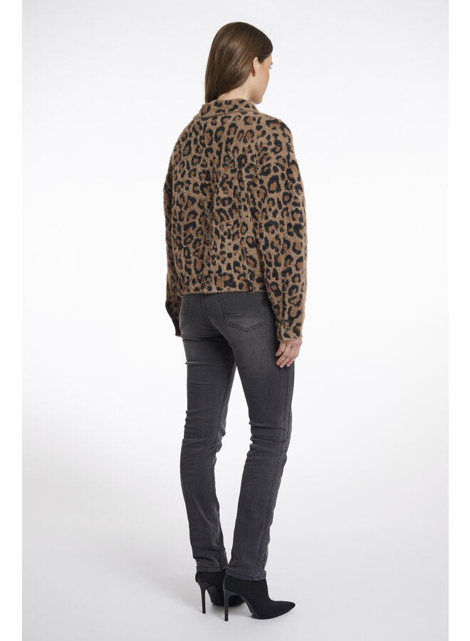 Bubbly.5012511 Rino en Pelle Boxy jacket  Leopard