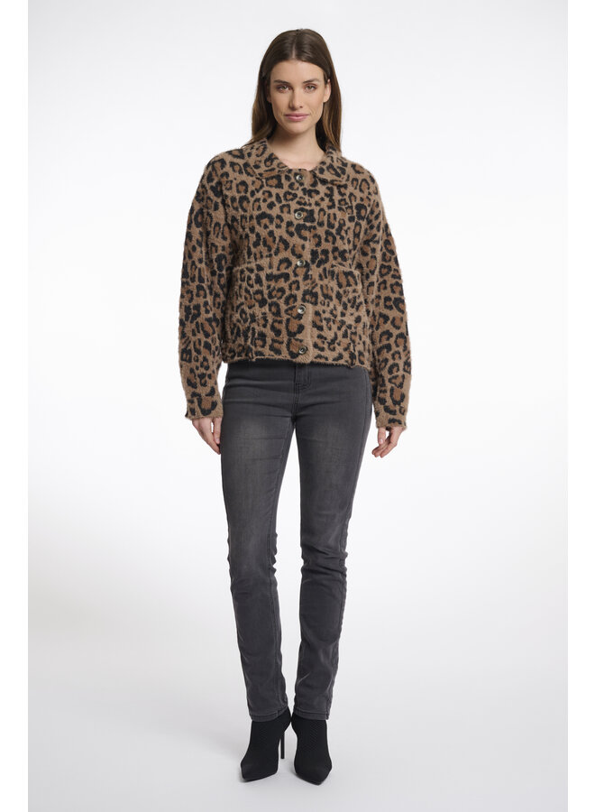 Bubbly.5012511 Rino en Pelle Boxy jacket  Leopard