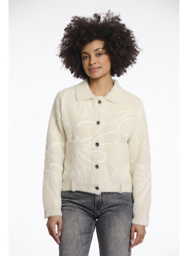 Bubbly.5012511 Rino en Pelle Boxy jacket  Flower doodle