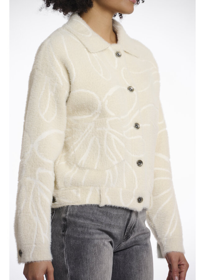 Bubbly.5012511 Rino en Pelle Boxy jacket  Flower doodle