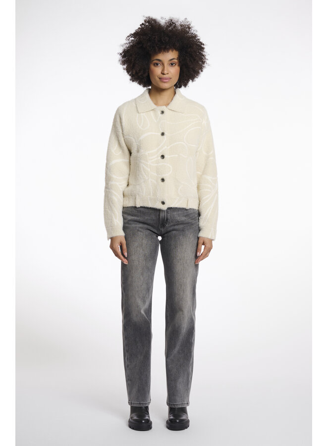 Bubbly.5012511 Rino en Pelle Boxy jacket  Flower doodle