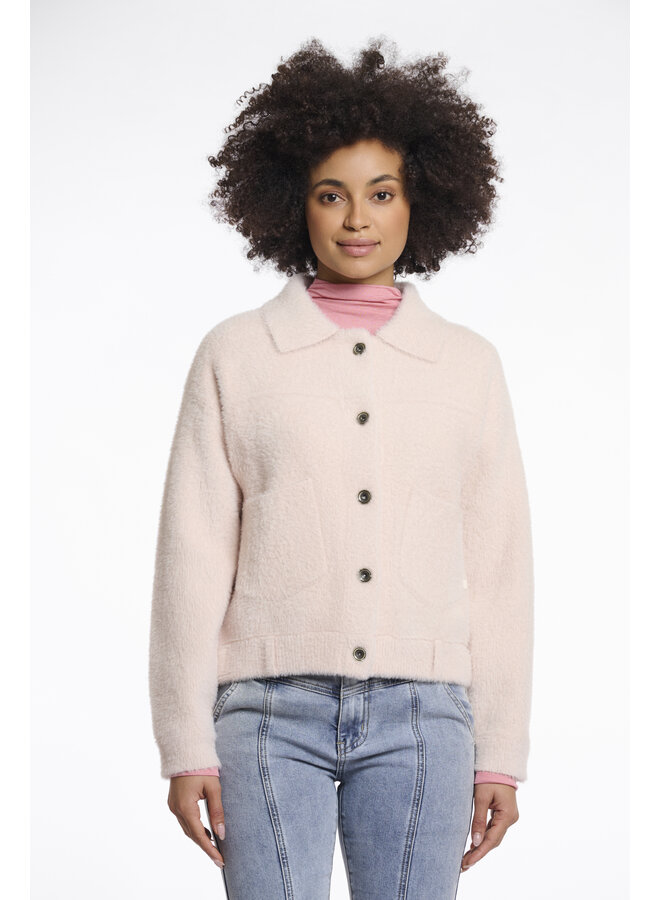 Bubbly.5002511 Rino en Pelle Boxy jacket  Pale