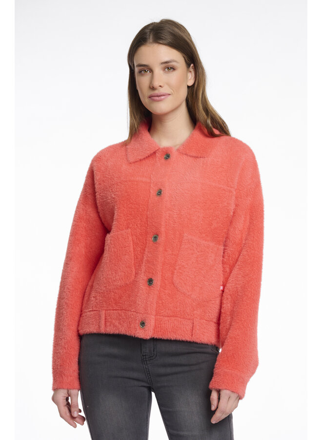 Bubbly.5002511 Rino & Pelle Boxy jacket  Bright coral