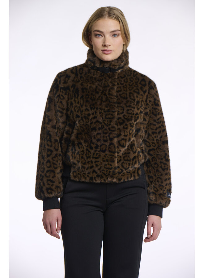 Ambra.7012511 Rino en Pelle Short fake fur jacket  Leopard