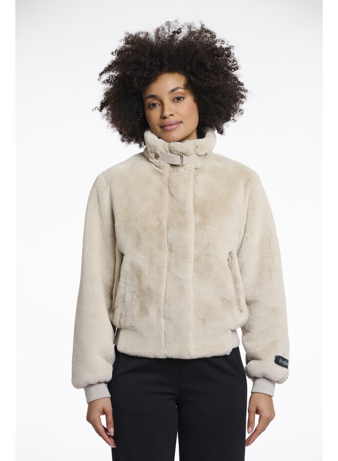 Ambra.7002511 Rino en Pelle Short fake fur jacket  Birch