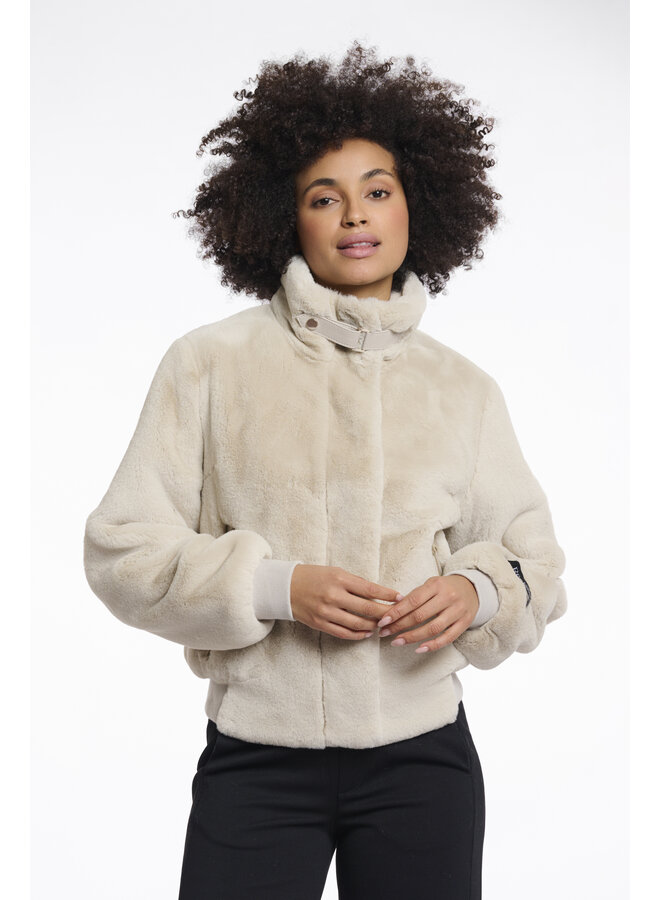 Ambra.7002511 Rino en Pelle Short fake fur jacket  Birch