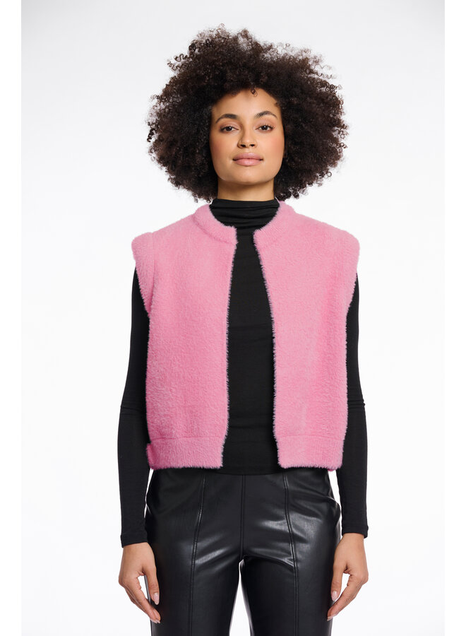 Elona.5002511 Rino en Pelle Short waistcoat  Mauve pink