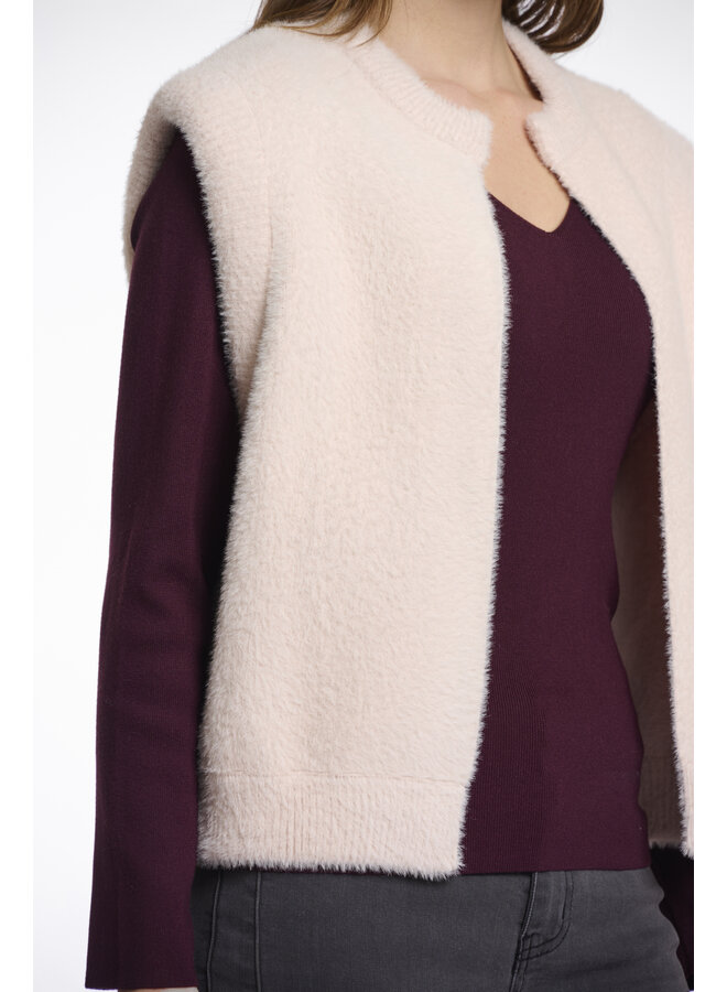 Elona.5002511 Rino en Pelle Short waistcoat  Pale