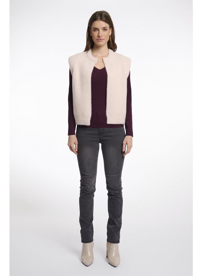 Elona.5002511 Rino en Pelle Short waistcoat  Pale