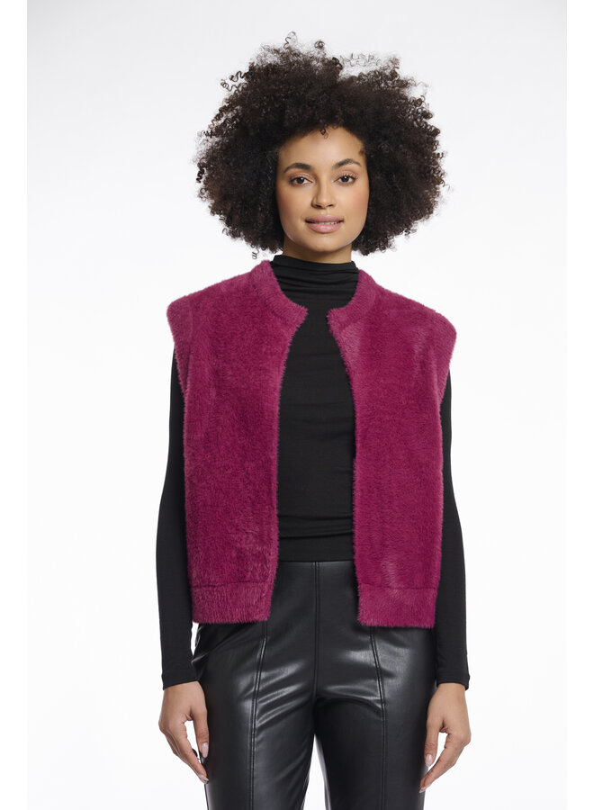 Elona.5002511 Rino en Pelle Short waistcoat  Sugar plum