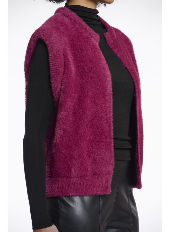 Elona.5002511 Rino en Pelle Short waistcoat  Sugar plum
