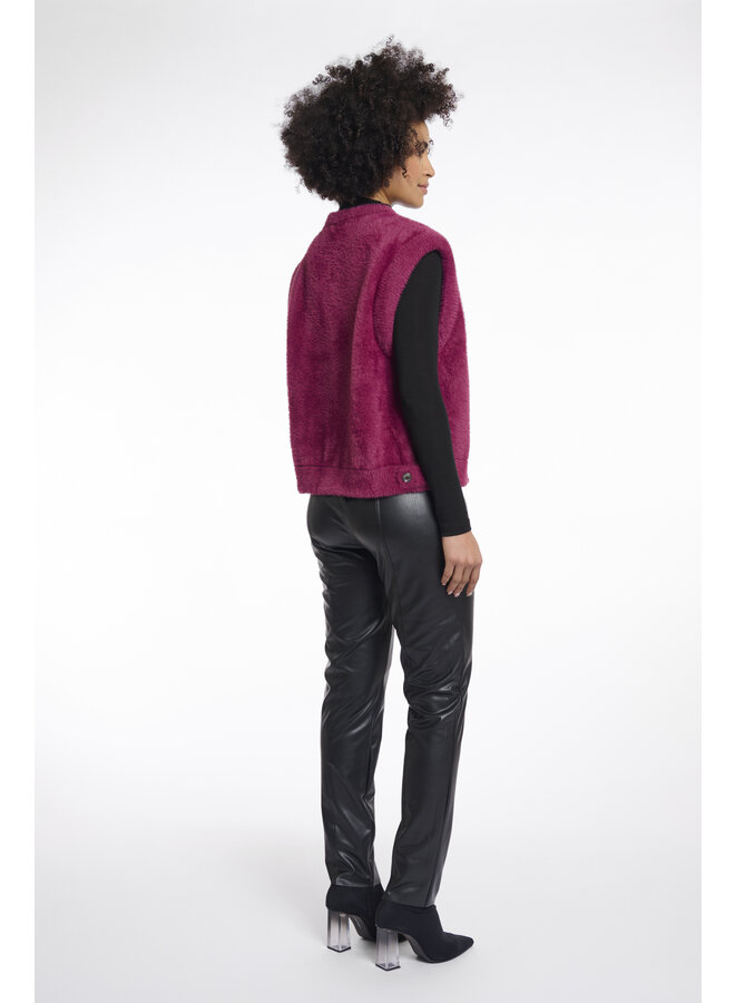 Elona.5002511 Rino en Pelle Short waistcoat  Sugar plum