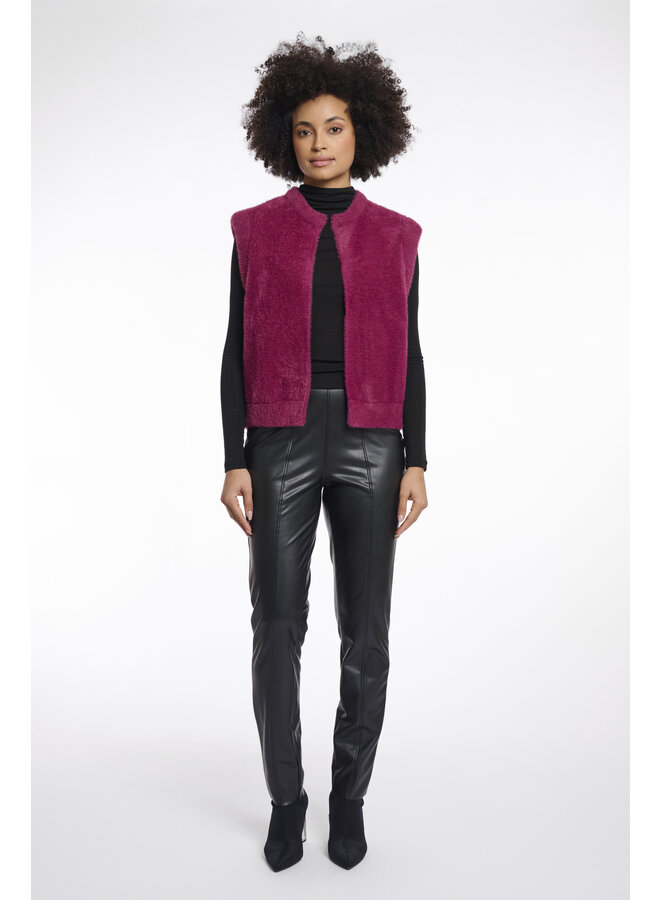 Elona.5002511 Rino en Pelle Short waistcoat  Sugar plum