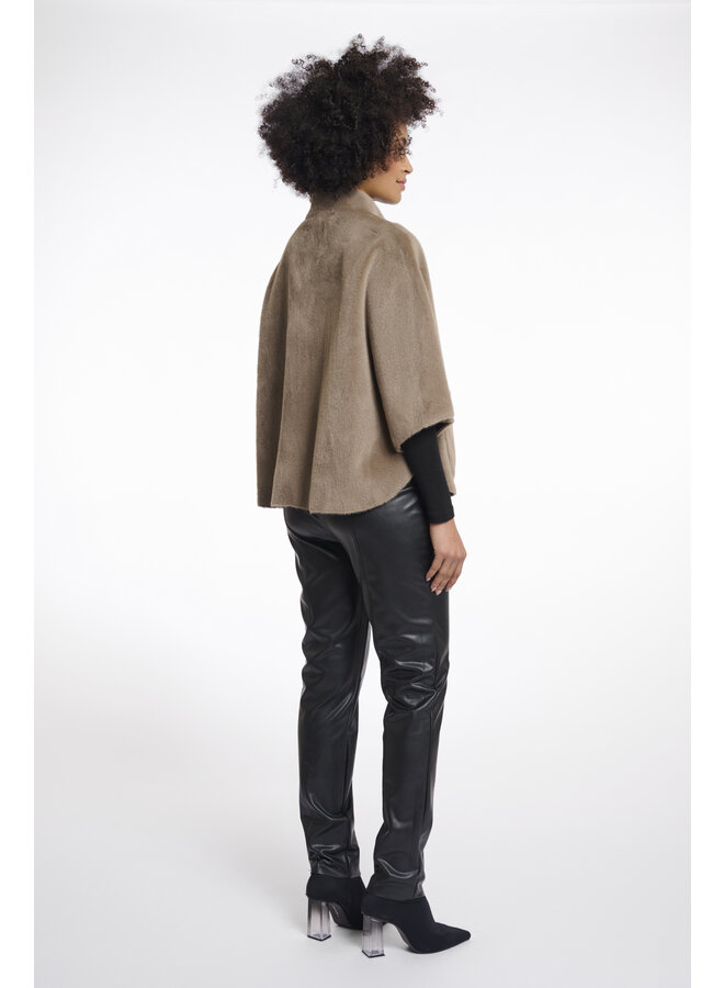 Dewi.7002511 Rino en Pelle Faux fur cape  Toffee