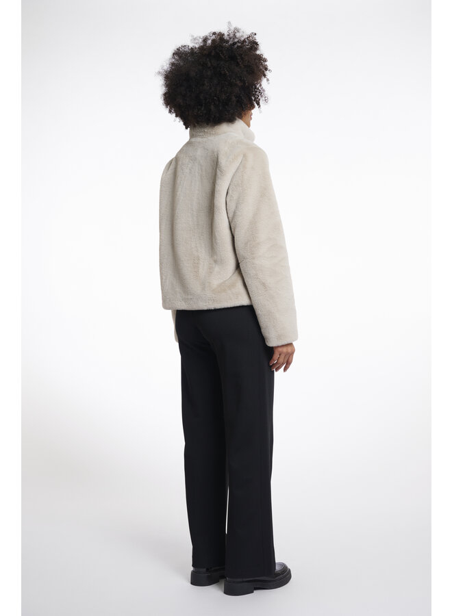 Vie.7002511 Rino en Pelle Single breasted fake fur jacket  Birch