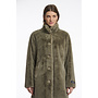 Nonna.7002511 Rino en Pelle Single breasted fake fur coat Green ash