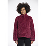 Kion.7002511 Rino en Pelle Faux fur jacket with high neck Sugar plum