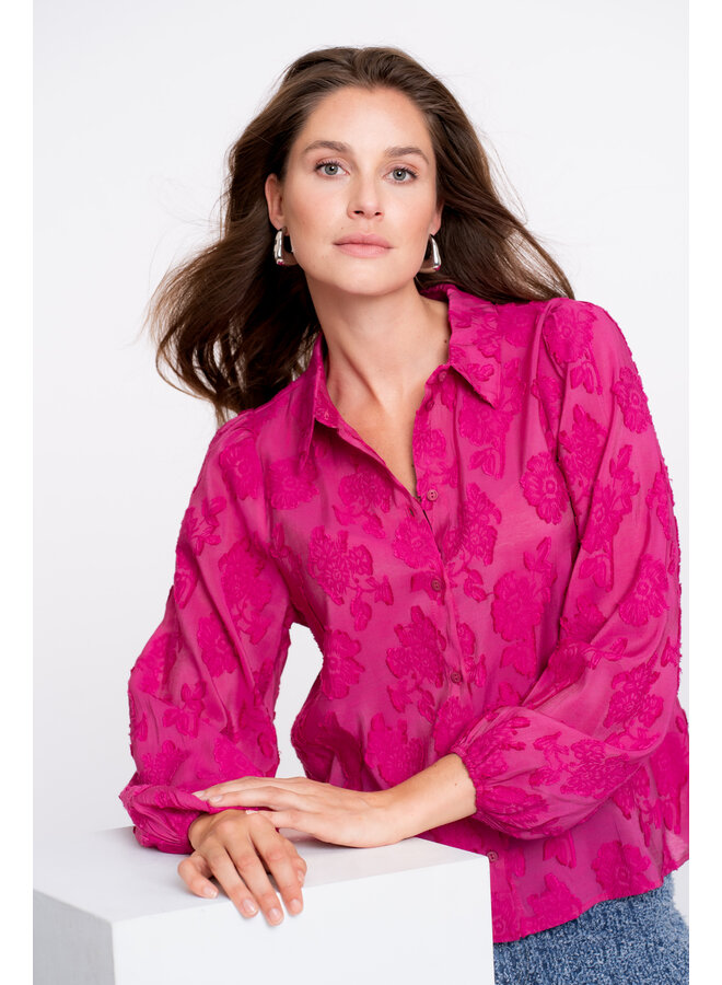 53754-20 420 Geisha Blouse fille coupe pink