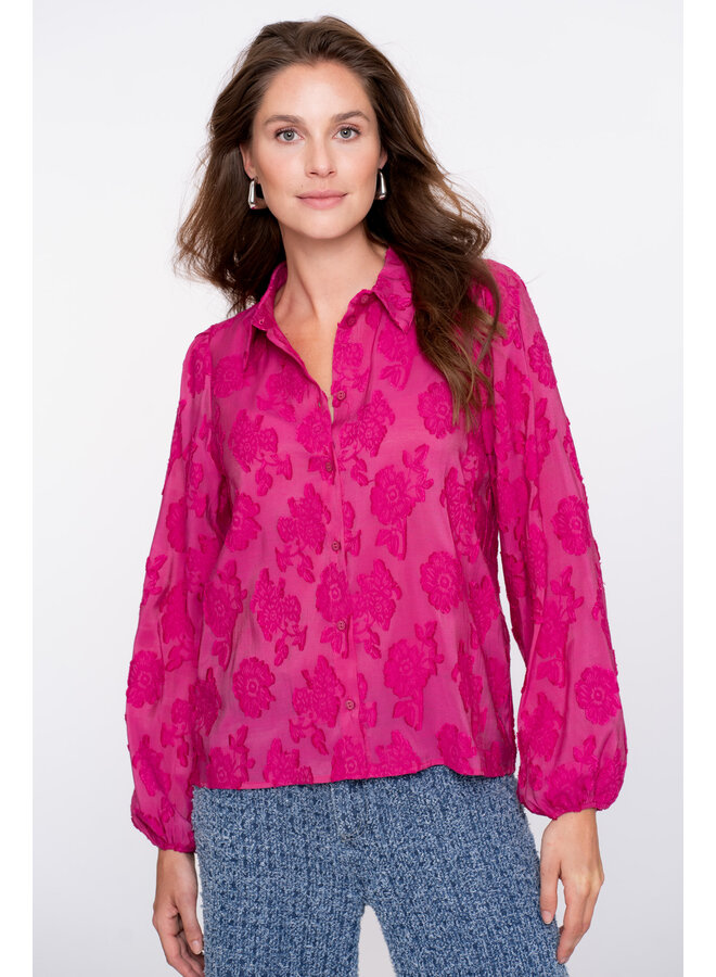 53754-20 420 Geisha Blouse fille coupe pink