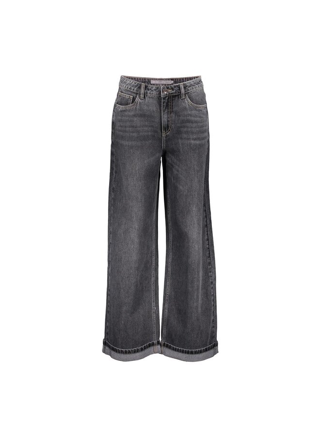 51509-10 805 Geisha Jeans fold-up grey denim