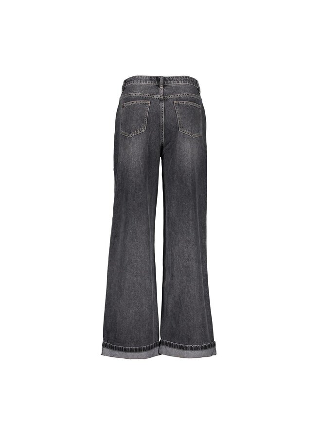 51509-10 805 Geisha Jeans fold-up grey denim