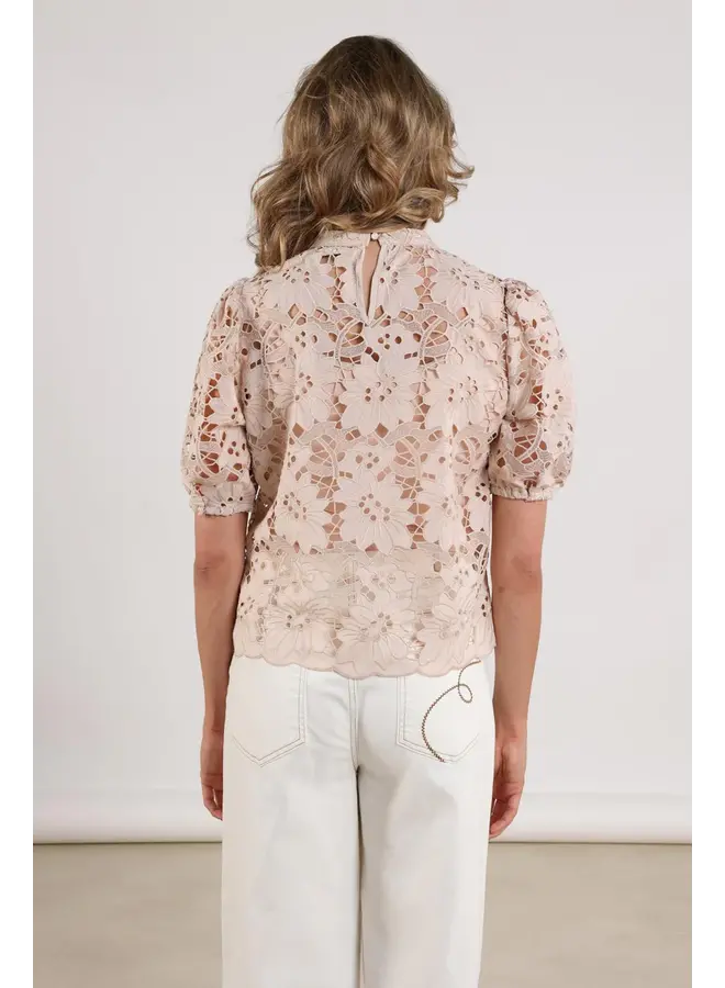 NKF01058 266 Nukus Nicole top Embroidery Dusty Pink