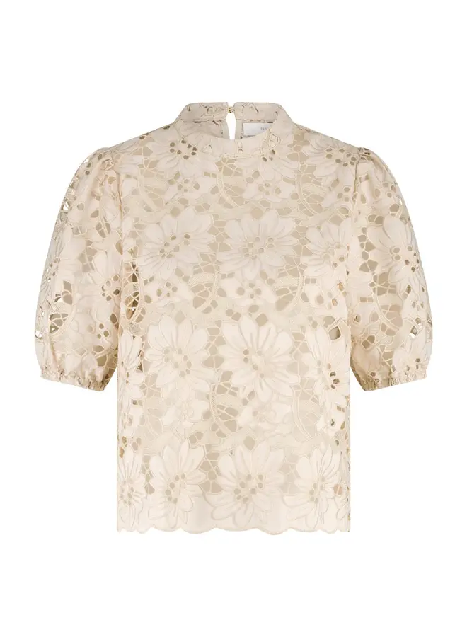 NKF01058 266 Nukus Nicole top Embroidery Dusty Pink