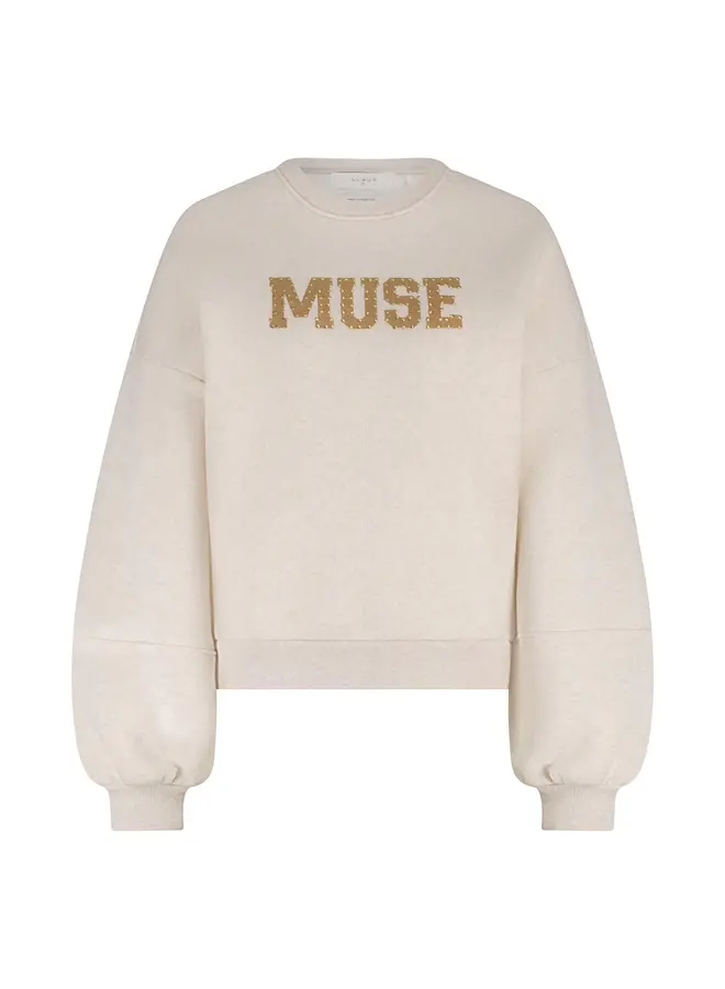 NKF030172 54 Nukus Muse Pullover Sand Melange