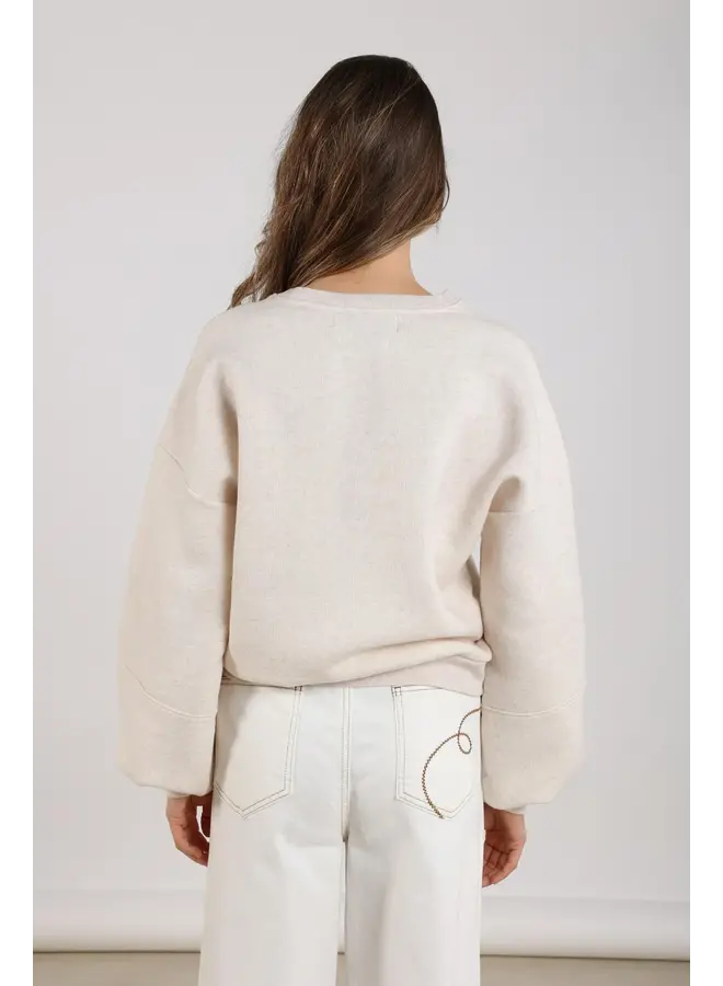 NKF030172 54 Nukus Muse Pullover Sand Melange