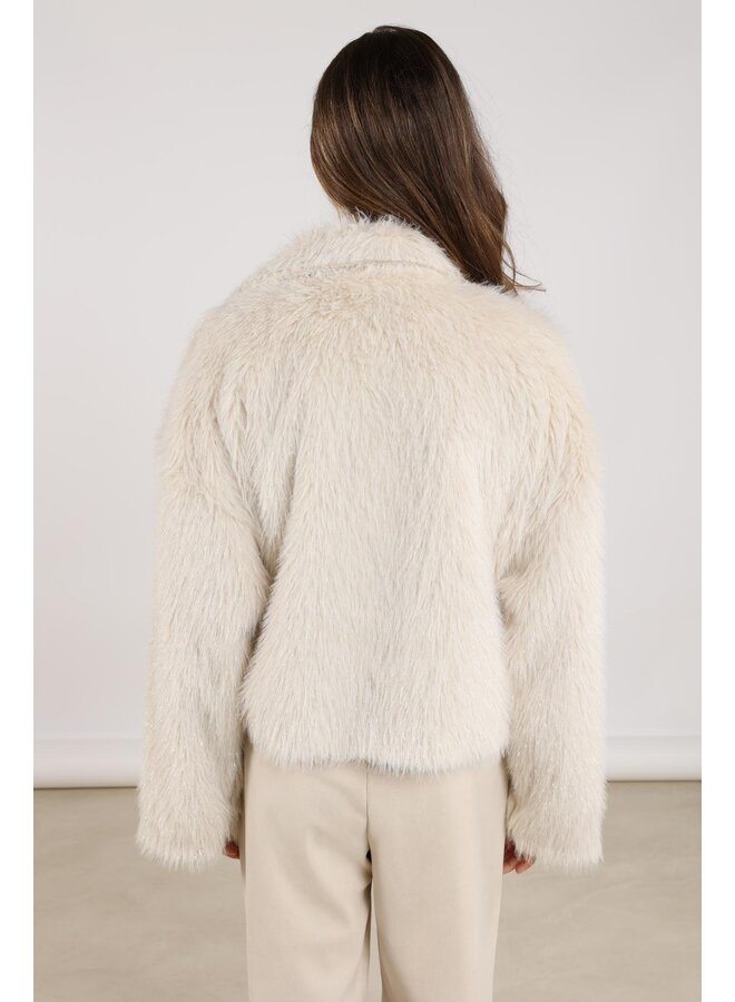 NKF13071 208 Nukus Pleun Jacket Offwhite/Silver