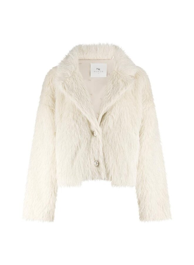 NKF13071 208 Nukus Pleun Jacket Offwhite/Silver