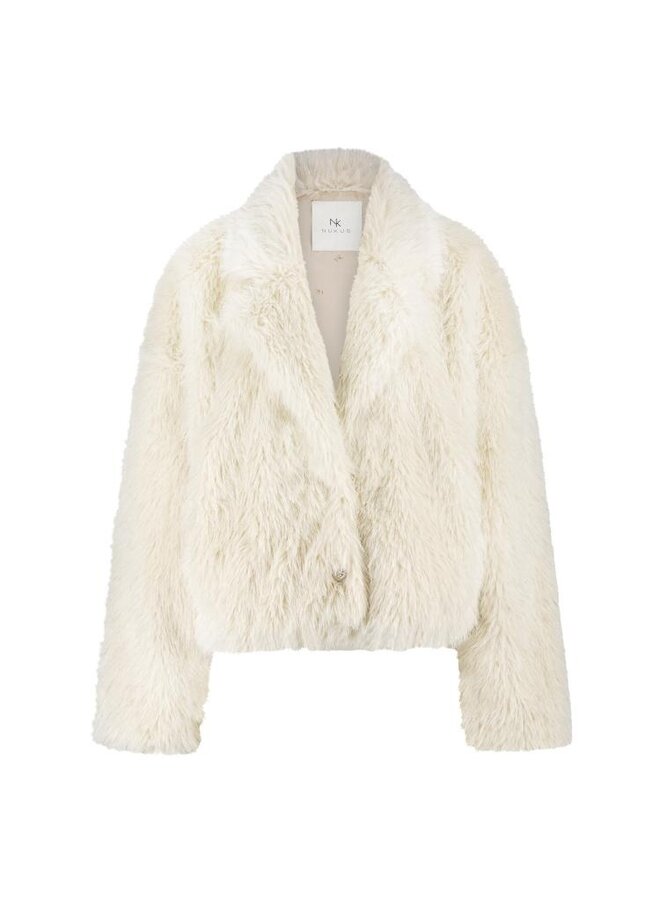 NKF13071 208 Nukus Pleun Jacket Offwhite/Silver