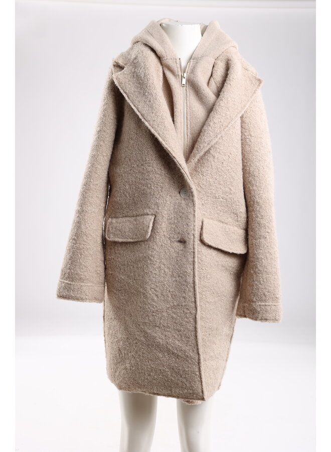 NKF12003 9 Nukus Inna Jacket Boucle Sand
