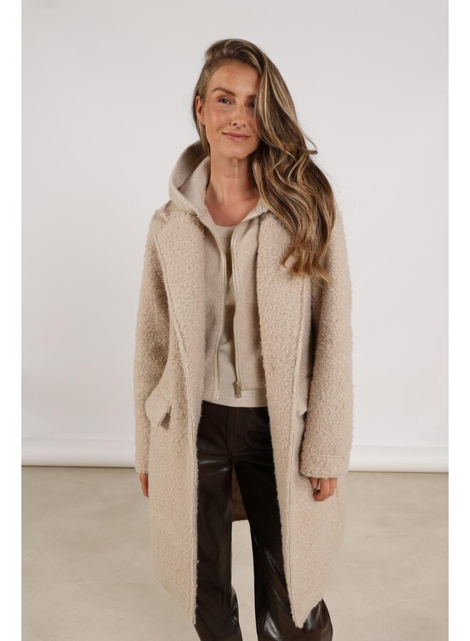 NKF12003 9 Nukus Inna Jacket Boucle Sand