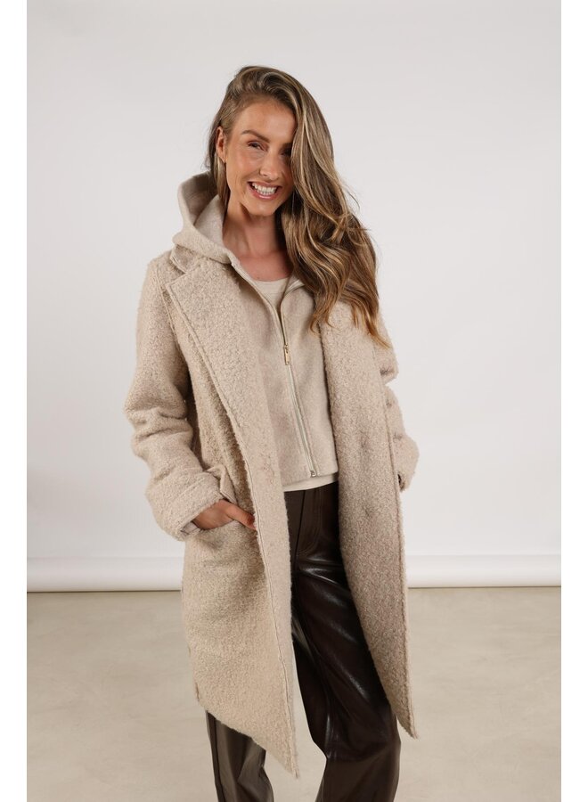 NKF12003 9 Nukus Inna Jacket Boucle Sand