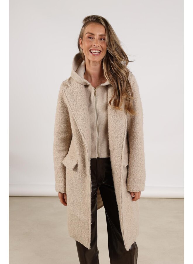 NKF12003 9 Nukus Inna Jacket Boucle Sand