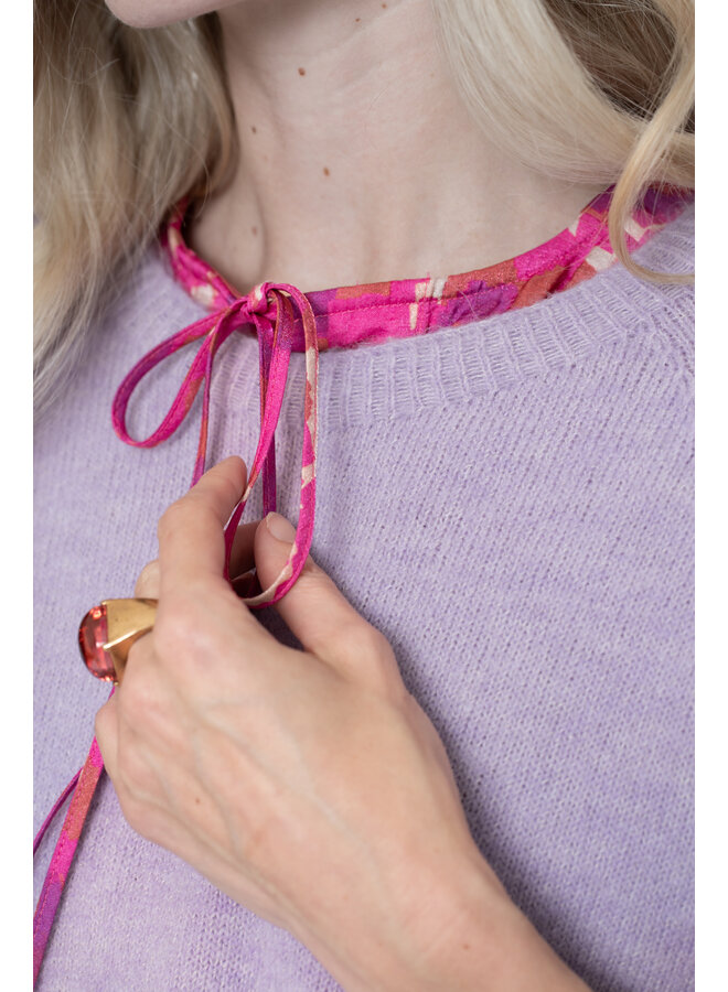 54602-70 300 Geisha Pullover 3/4 sleeves lilac