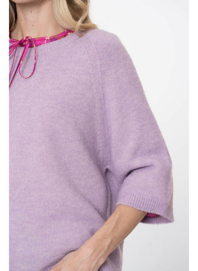 54602-70 300 Geisha Pullover 3/4 sleeves lilac