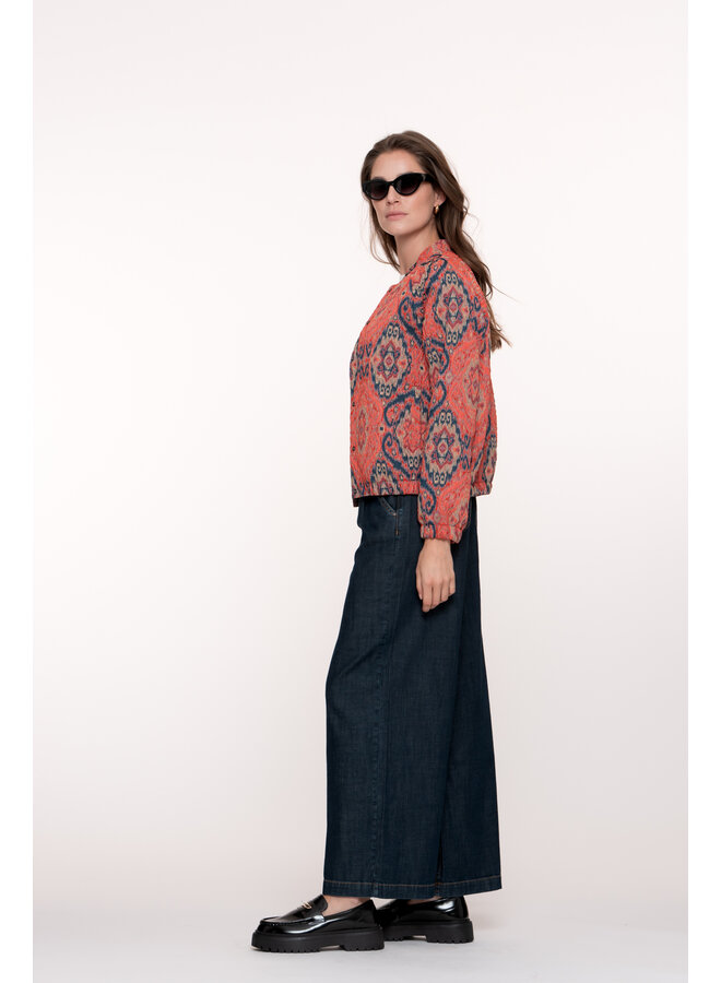 51506-10 880 Geisha Jeans pleads dark blue denim