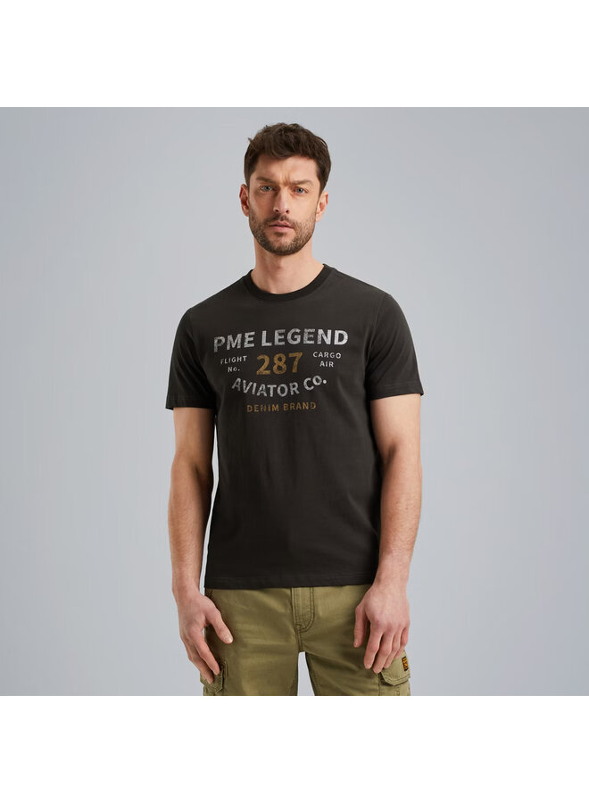 PTSS2506552 9140 PME Legend Short sleeve r-neck open end jersey Obsidian