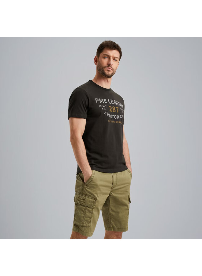 PTSS2506552 9140 PME Legend Short sleeve r-neck open end jersey Obsidian