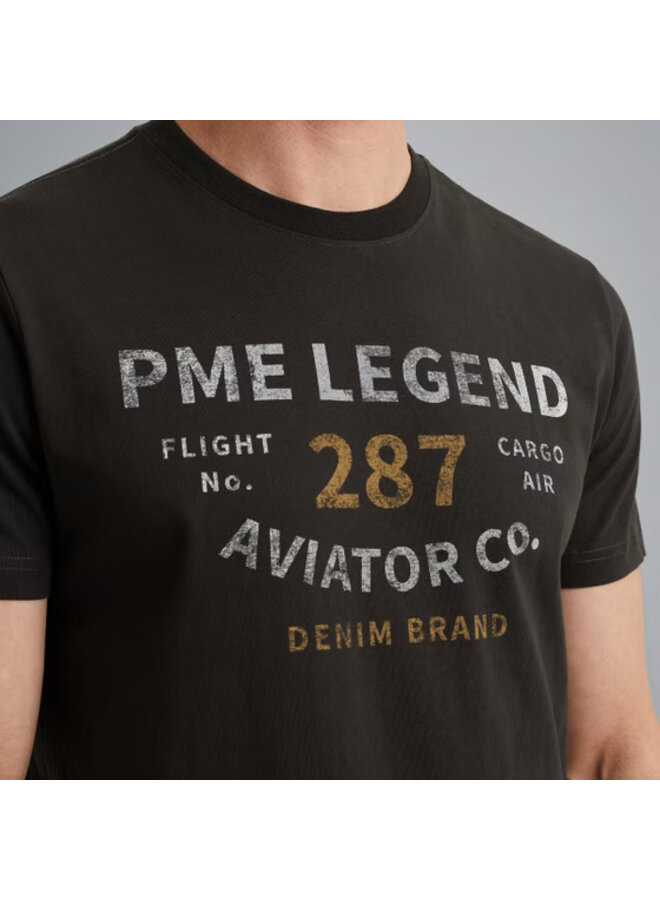 PTSS2506552 9140 PME Legend Short sleeve r-neck open end jersey Obsidian