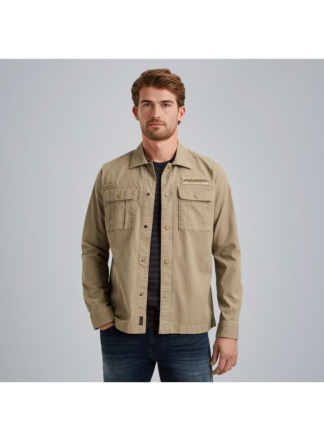 PSI2506240 6391 PME Legend Long Sleeve Shirt Ctn/elastane Cavalry Twill Silver Sage