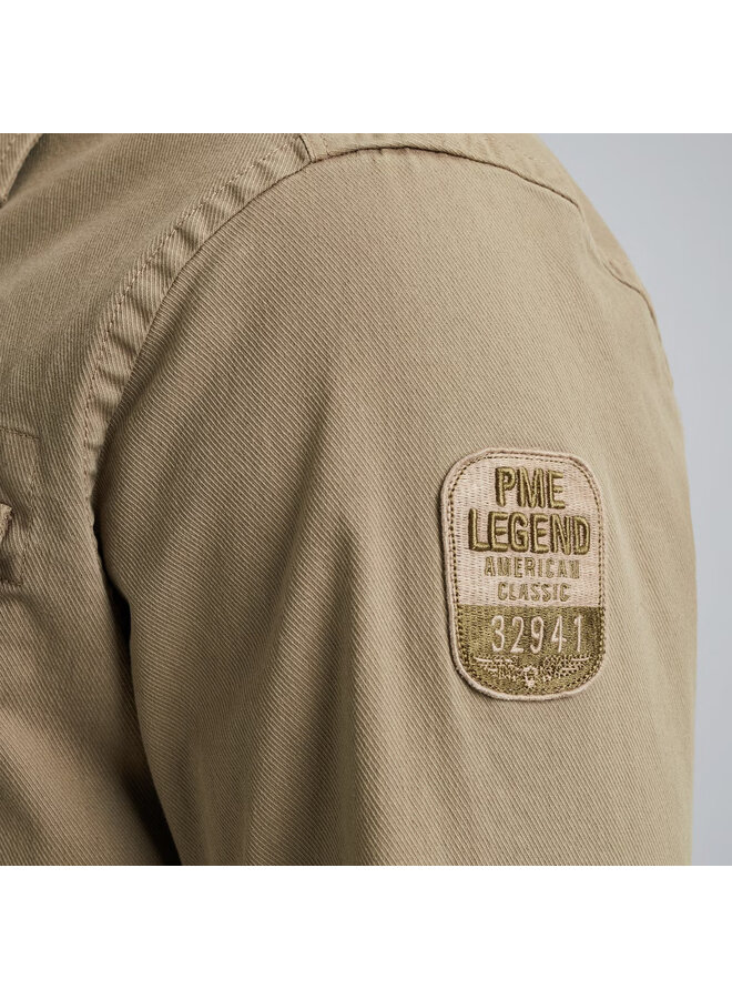 PSI2506240 6391 PME Legend Long Sleeve Shirt Ctn/elastane Cavalry Twill Silver Sage