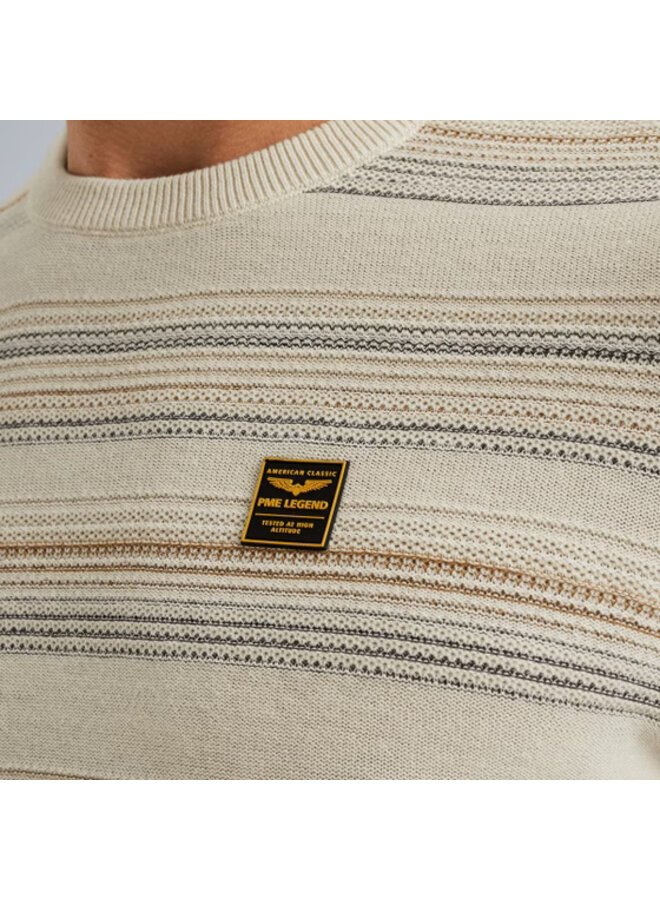 PKW2506313 7011 PME Legend R-neck structured stripe Birch