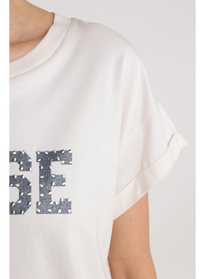 NKF04005 219 Nukus Lou Shirt Offwhite/Navy