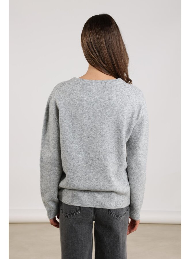 NKF03001 21 Nukus Kate Pullover Light grey