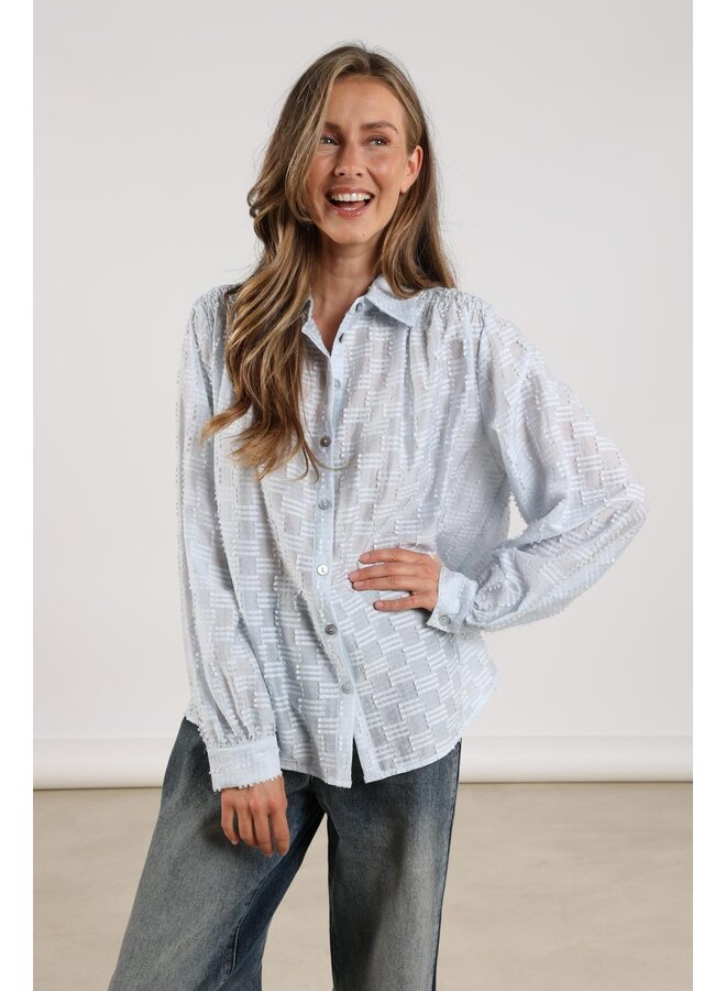 NKF02028 265 Nukus Fenne Blouse Ice