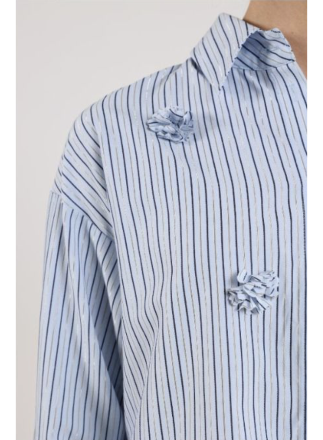 NKF02095 265 Nukus Tessa blouse stripe Ice