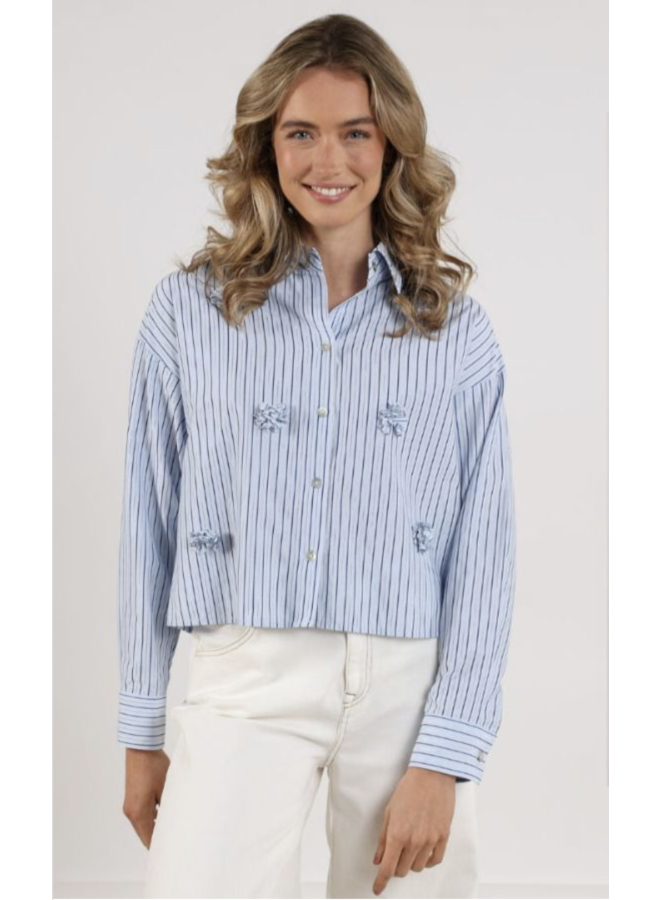 NKF02095 265 Nukus Tessa blouse stripe Ice